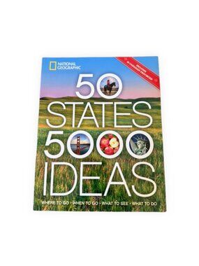 LIKE NEW National Geographic 50 States 5000 Ideas Travel Book Paperback
